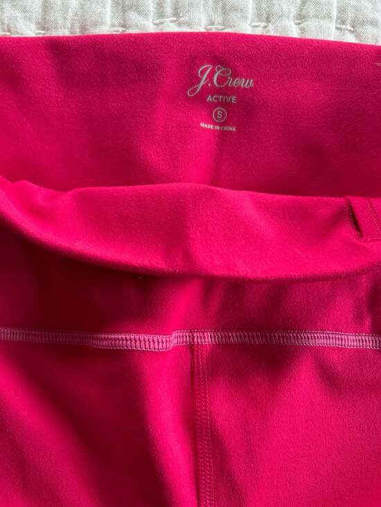 J.Crew Active High-Waisted 7/8 Leggings in Vibrant Pink Size Small - Picture 5 of 8